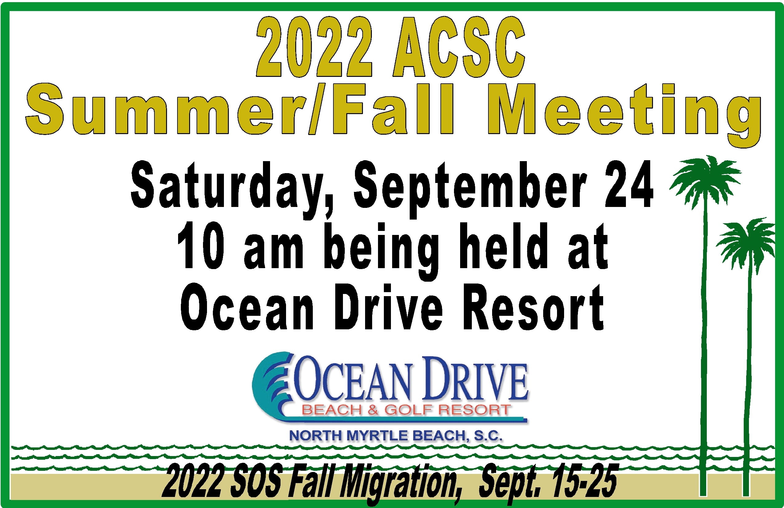 SOS Fall Migration